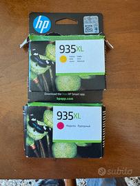 2 cartucce stampante HP 935XL Magenta e Giallo