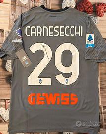 Maglia Atalanta Carnesecchi New Balance autografat