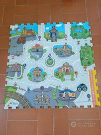 tappeto strade puzzle 