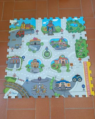 tappeto strade puzzle 