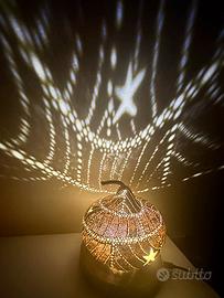 LAMPADA LED ARTIGIANALE ZUCCA ABAT JOUR NUOVA 5V