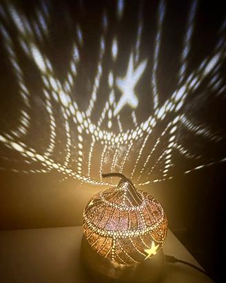LAMPADA LED ARTIGIANALE ZUCCA ABAT JOUR NUOVA 5V