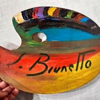 Tavolozza dipinta dal Pittore - "SILVIO BRUNETTO"