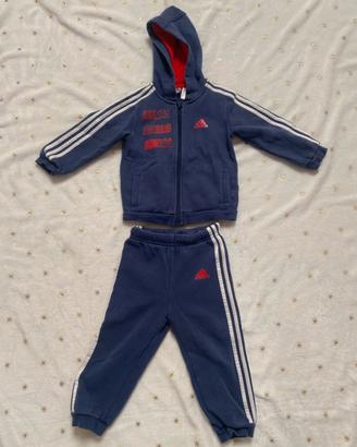 Tuta Adidas felpata bambino