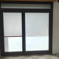 3 Vetrate Antisfondamento in Alluminio Grigio