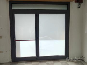 3 Vetrate Antisfondamento in Alluminio Grigio