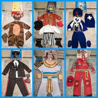 6 COSTUMI DI CARNEVALE PER BAMBINI ECC.FUORIGROTTA
