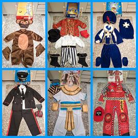 6 COSTUMI DI CARNEVALE PER BAMBINI ECC.FUORIGROTTA
