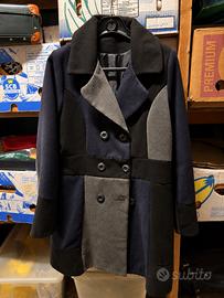 Cappotto donna elegante patchwork