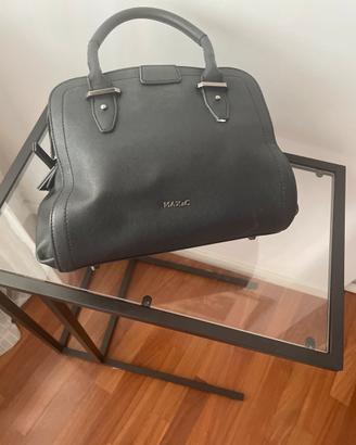 Borsa in pelle nera Marx  &co