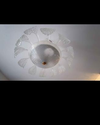 Lampadario in vetro di Murano Pezzo Unico anni 50