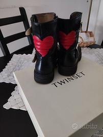 Twinset_Biker nero in vera pelle_Numero 33