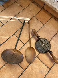 Lotto 3 utensili da cucina vintage