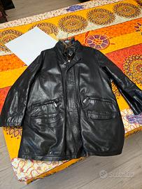 Giaccone BALDININI in pelle e visone taglia 54