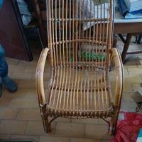 Sedia giardino bambu