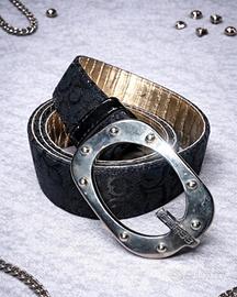 Cintura Guess Pelle Nera Made in Italy L XL