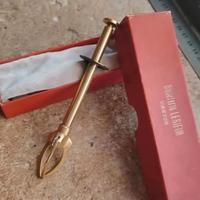 Pinza antica placcata oro per zucchero