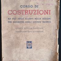 Corso di Costruzioni libro vintage