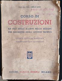Corso di Costruzioni libro vintage
