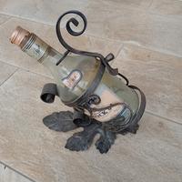 portabottiglia in ferro battuto