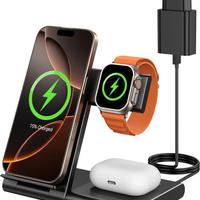 Caricabatterie Wireless 3 in 1 Veloce