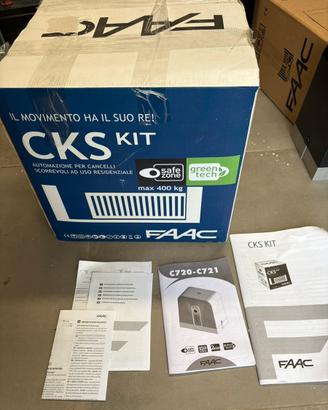KIT FAAC CKS400 24V PER CANCELLO SCORREVOLE 400Kg