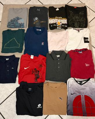 Lotto 15 T-shirt e Polo Firmate Uomo & Donna