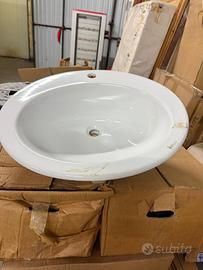 Lavabo da appoggio o incasso (Designo Ceramica)