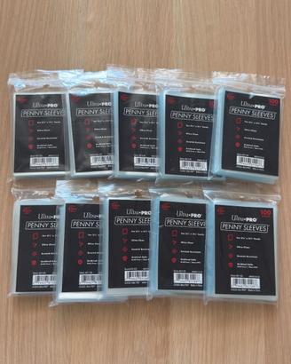 Lotto 10x Ultra Pro Penny Sleeves 100pz