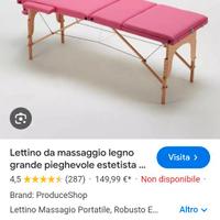 Letto per massaggi rosso