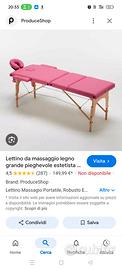 Letto per massaggi rosso