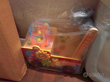 Carretto gioco bimbo in legno