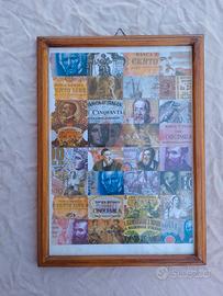 quadretto con cornice in legno 