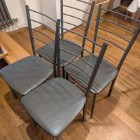 4 sedie grigie