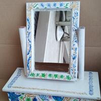 TOLETTA SPECCHIO VINTAGE MOBILE BAGNO STANZA LETTO