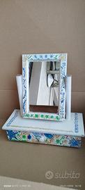 TOLETTA SPECCHIO VINTAGE MOBILE BAGNO STANZA LETTO