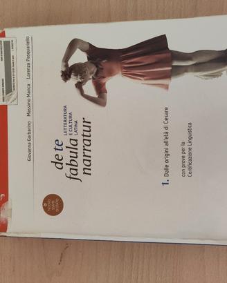 libro scolastico " de te fabula narratur"