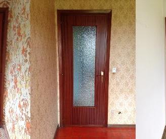 2 Porte interne interno legno vetro camere 80x220