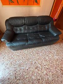 Divano Ecopelle Nero