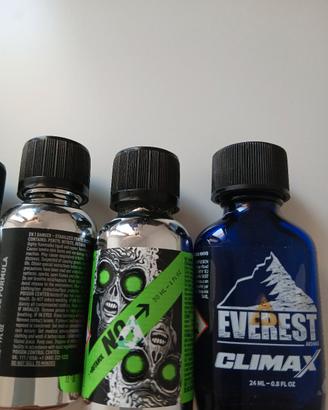 popper 6 tipi 24ml e 30ml aperti ma nn utilizzati