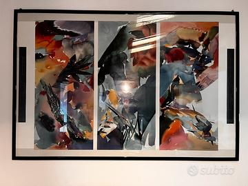 Quadro trittico”Palmate Panther” Peter Kitchell