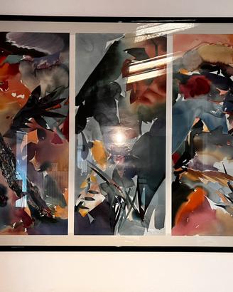 Quadro trittico”Palmate Panther” Peter Kitchell