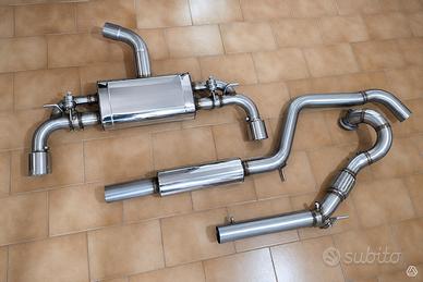 Golf GTI 7 7.5 8 8.5 cs scarico 76mm TWINS VALVES