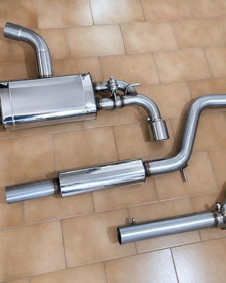 Golf GTI 7 7.5 8 8.5 cs scarico 76mm TWINS VALVES