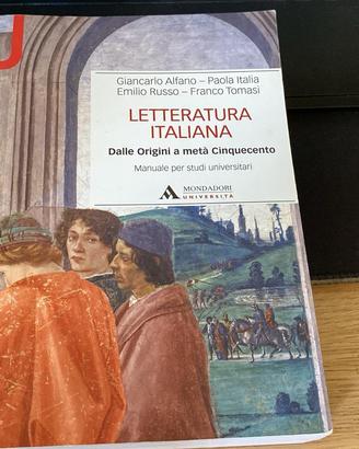 Letteratura Italiana – Dalle origini a metà Cinque