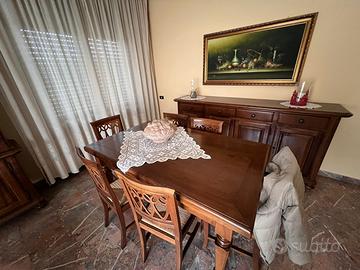 Tavolo allungabile con 6 sedie