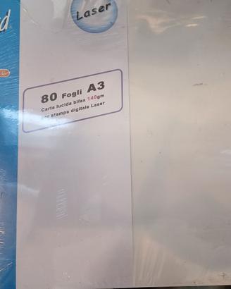 CARTA FOTOGRAFICA A3 PER INKJET E LASER