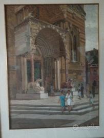 Antonini Giuseppe, Verona dipinto a olio 