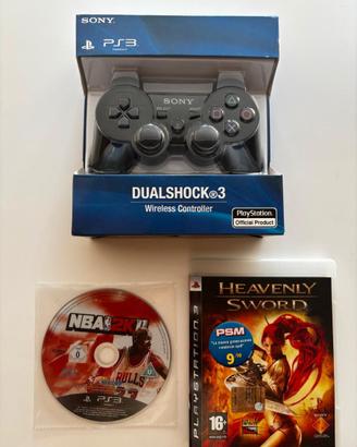 Controller Compatibile PS3 nero + 2 GIOCHI