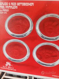 sottobicchieri silver plate